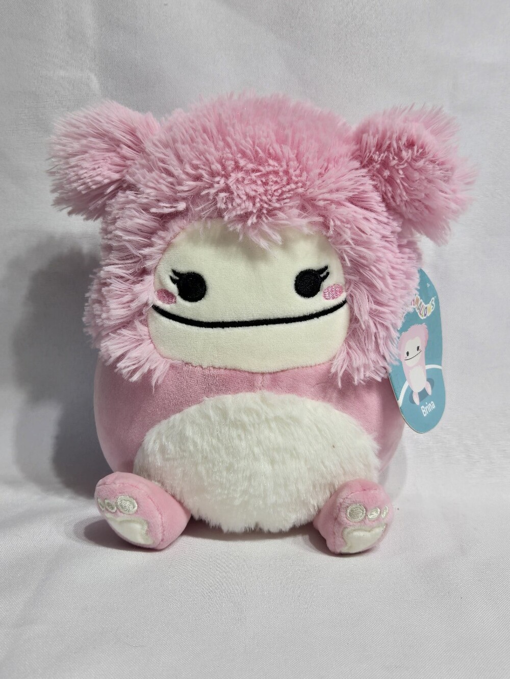 8" Squishmallows Brina Bigfoot Plush Yeti Stuffed Animal Like New!